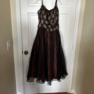 Vintage Y2K‎ 90s Formal Dress Whimsigoth Fairy Dark Romantic Prom Size 11/12